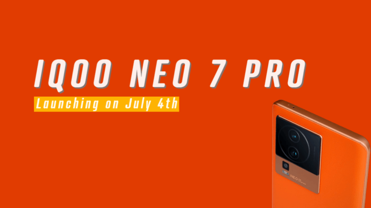 iQOO Neo 7 Pro launching in india