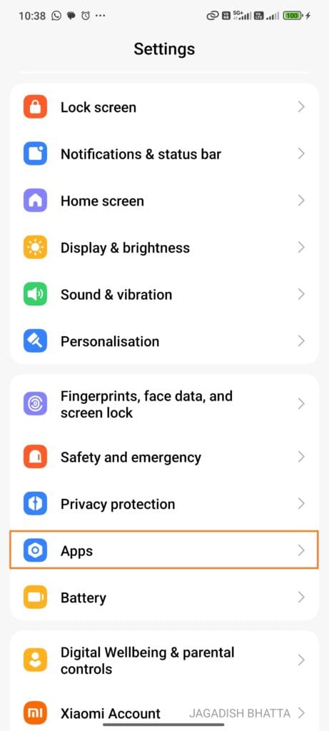 android-setting-page