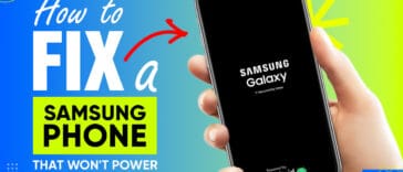 fix a samsung phone that won't power on