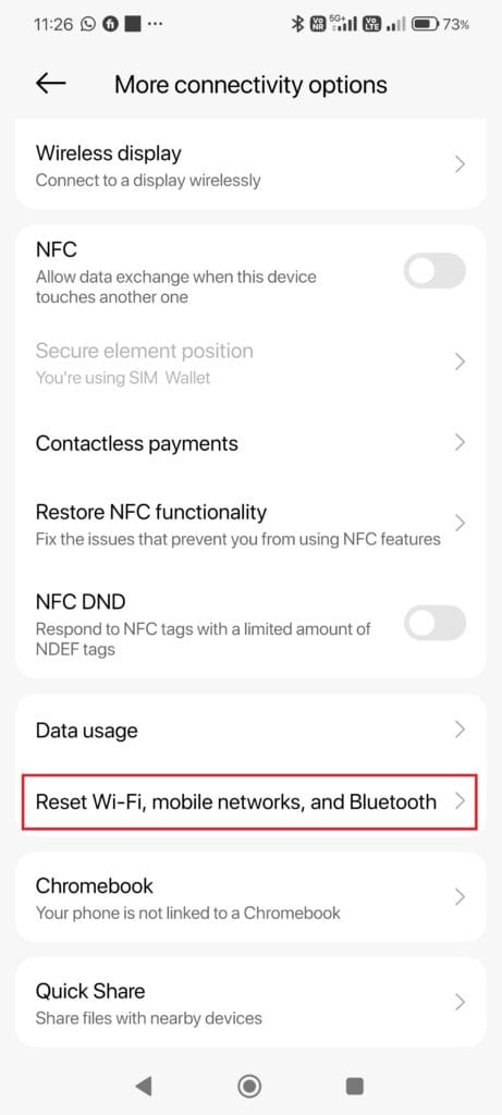 resetting network